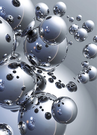 Silver Orbs 413 Wall Mural