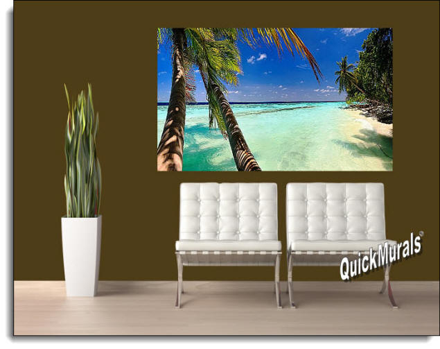 Tahiti Peel And Stick Wall Mural Roomsetting