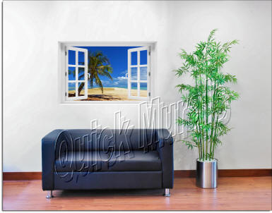 African Beach Window roomsetting