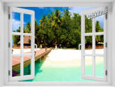 Mirihi Island Bridge Window