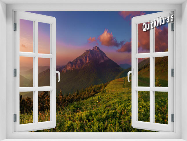 Mountain Sunrise #2 Window