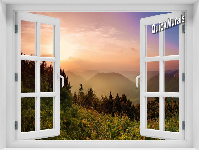 Mountain Sunrise #1 Window