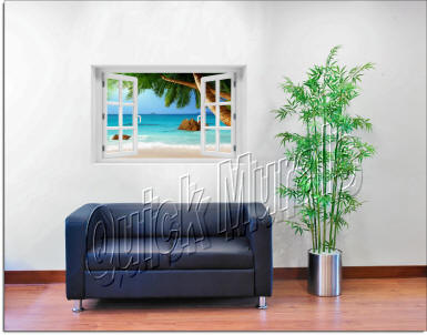 Secluded Beach Window roomsetting