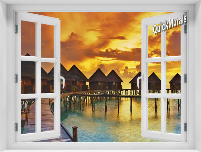 Sunset Resort Window